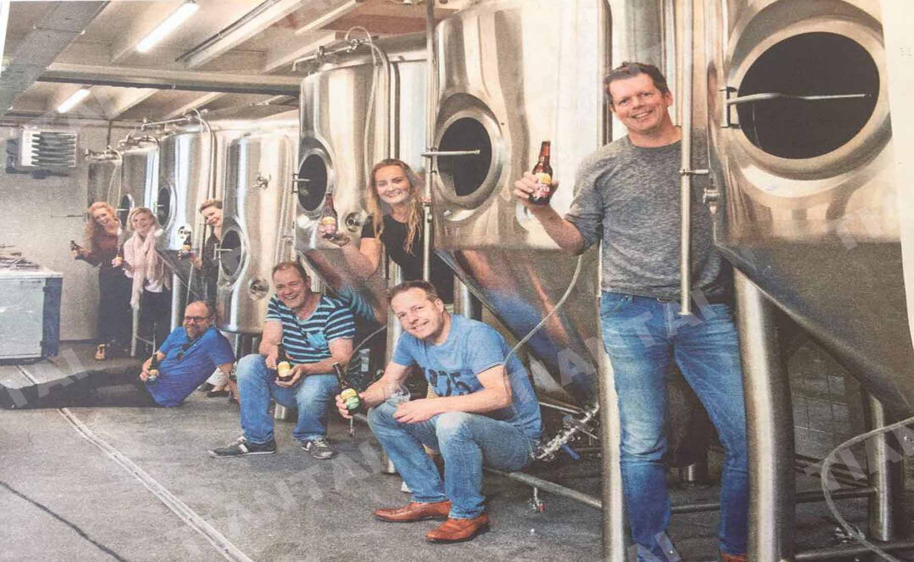 20HL brewery equipment for Hert Bier Meteigen Brewery in Netherlands is being installation